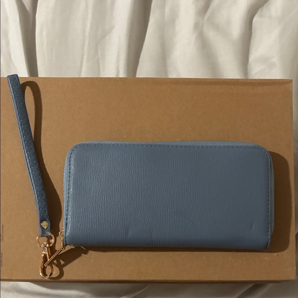 Blue Wristlet Wallet